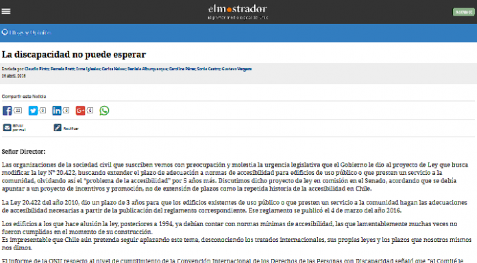 Columna de opinión: La discapacidad no puede esperar