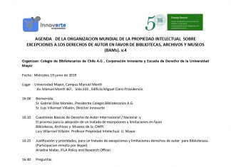 TALLER PROPUESTA TRATADO DE EXCEPCIONES DERECHO DE AUTOR DE LA OMPI BIBLIOTECAS, ARCHIVOS Y MUSEOS