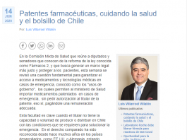 Patentes farmacéuticas, cuidando la salud y el bolsillo de Chile