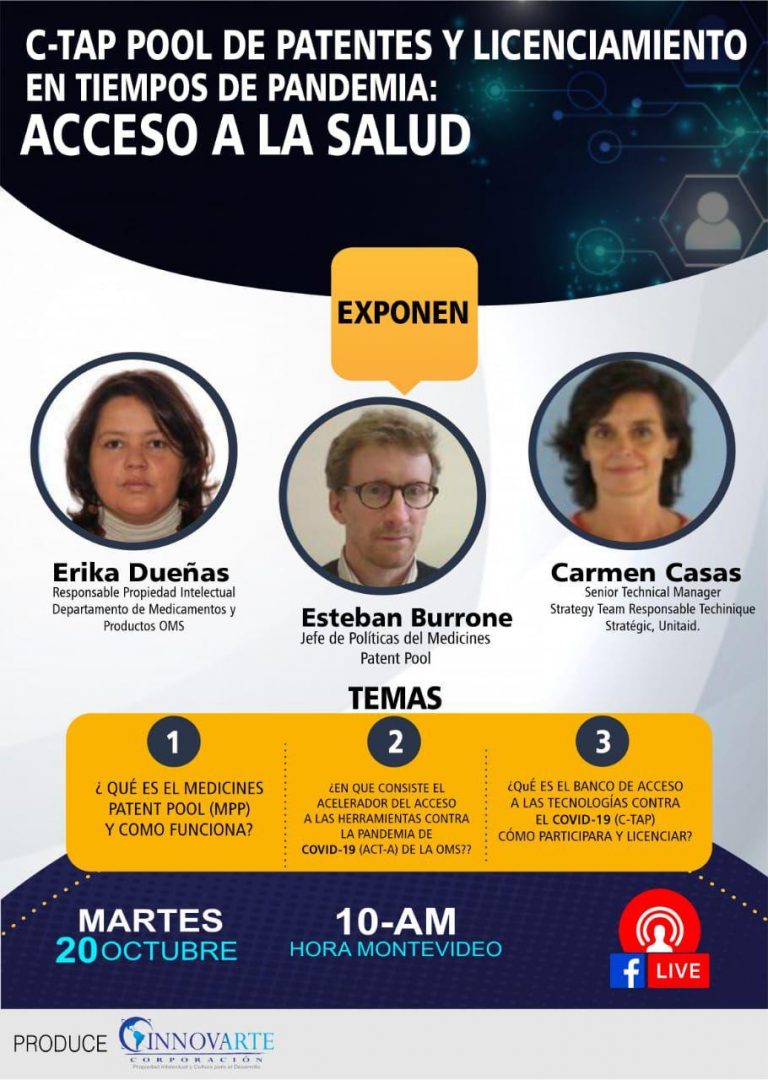 Webinario: Patentes y Licencias en tiempos de Pandemia