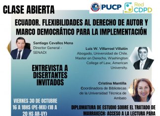 Clase abierta sobre el Tratado de Marrakech de la OMPI