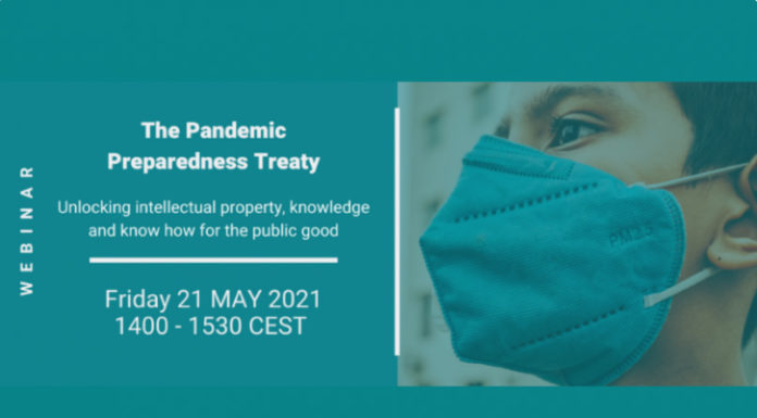 Concluyó webinar “El Tratado de preparación para una pandemia: Liberar la propiedad intelectual, el conocimiento y los conocimientos técnicos para el bien público”