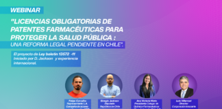 Webinar “Licencias obligatorias de patentes farmacéuticas para proteger la salud pública: una reforma legal pendiente en Chile”