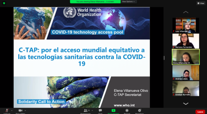 Reunión Grupo de Trabajo sobre Incentivos para C- TAP OMS