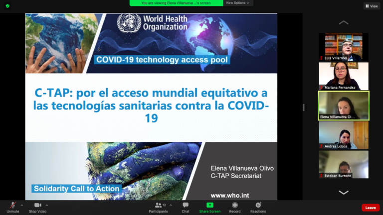 Reunión Grupo de Trabajo sobre Incentivos para C- TAP OMS