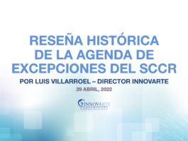 Director de Corporación Innovarte, presentó reseña histórica de la Agenda de Excepciones de la SCCR.