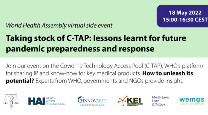 Seminario web: “Haciendo un balance de C-TAP: lecciones aprendidas para la preparación y respuesta ante futuras pandemias”