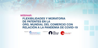 Seminario web: Flexibilidades y moratoria de patentes en la Organización Mundial del Comercio con relación a la pandemia de COVID-19