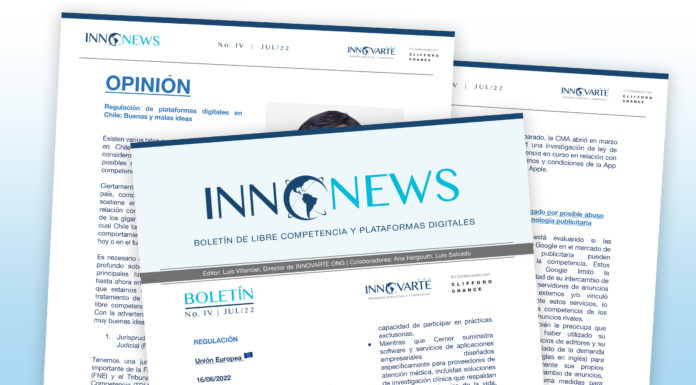 Newsletter Libre Competencia y Plataformas Digitales.