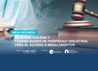 Te invitamos a participar este Miércoles 7/Sep. de la Mesa Redonda “Reforma chilena y flexibilidades de Propiedad Industrial para el acceso a medicamentos”