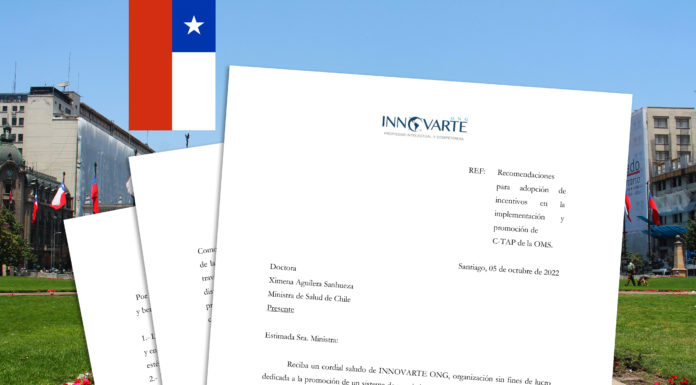INNOVARTE ONG envía carta a Ministra de Salud de Chile para promover la implementación del Fondo de Acceso Mancomunado a la Tecnología contra COVID-19 C-Tap INNOVARTE ONG envia carta a Ministra de Salud de Chile para promover la implementación del Fondo de Acceso Mancomunado a la Tecnología contra COVID-19 C-Tap
