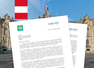 INNOVARTE ONG envía carta a Ministro de Salud de Perú para promover la implementación del Fondo de Acceso Mancomunado a la Tecnología contra COVID-19 C-Tap INNOVARTE ONG envía carta a Ministro de Salud de Perú para promover la implementación del Fondo de Acceso Mancomunado a la Tecnología contra COVID-19 C-Tap