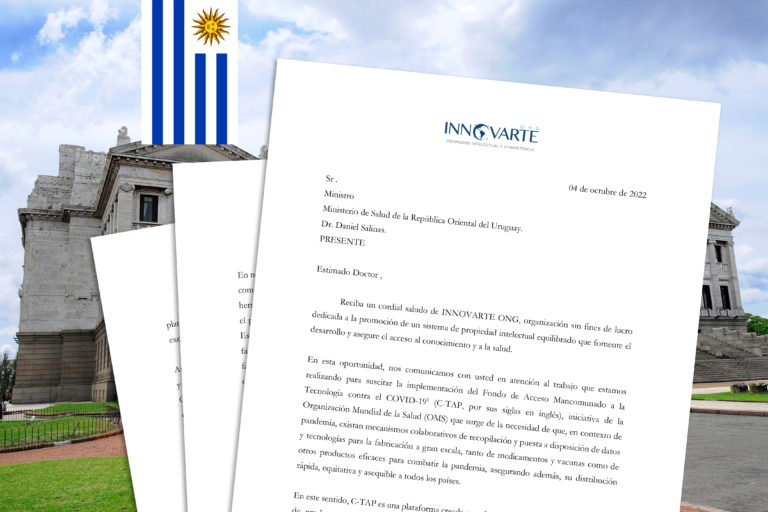 INNOVARTE ONG envía carta a Ministro de Salud de Uruguay para promover la implementación del Fondo de Acceso Mancomunado a la Tecnología contra COVID-19 C-Tap