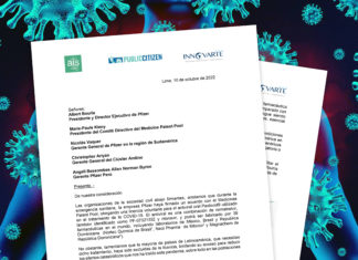 INNOVARTE ONG y AIS Perú piden a Pfizer incluir a países de Latinoamérica en acuerdo firmado con el Medicines Patent Pool. INNOVARTE ONG y AIS Perú piden a Pfizer incluir a países de Latinoamérica en acuerdo firmado con el Medicines Patent Pool.