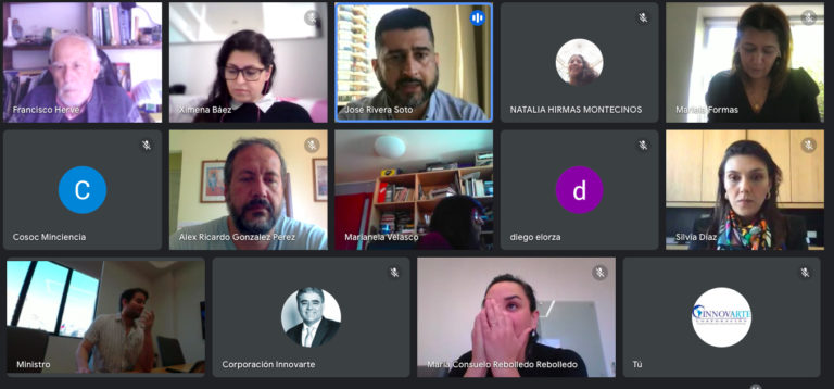 Director de INNOVARTE ONG se reúne con Ministra CTCI junto con los miembros del Consejo de la Sociedad Civil.