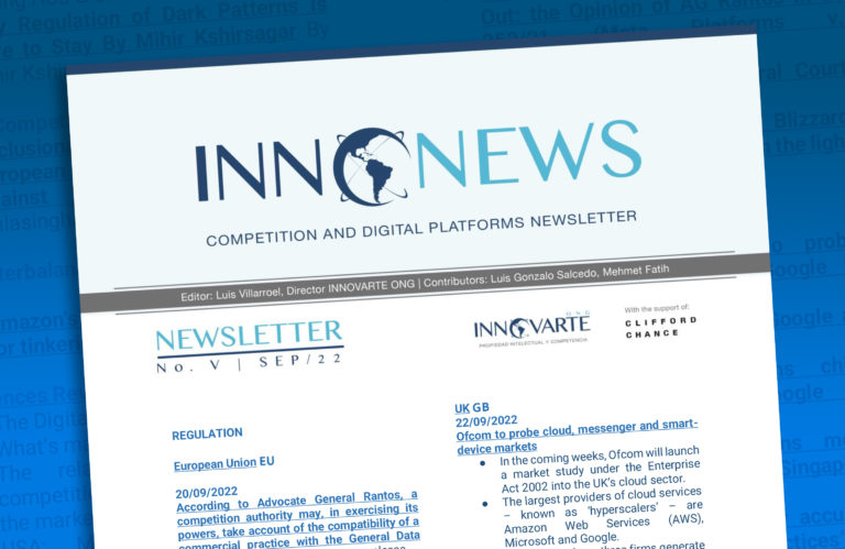 INNONEWS V - Newsletter Libre Competencia y Plataformas Digitales.