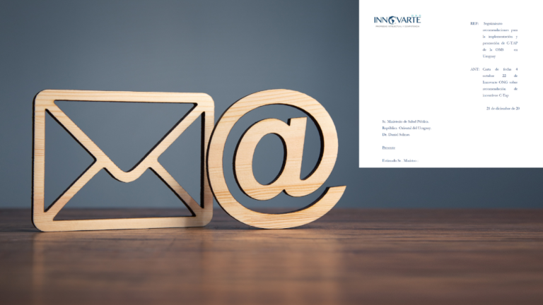 NGO INNOVARTE SENDS LETTER TO THE MINISTRY OF HEALTH OF URUGUAY