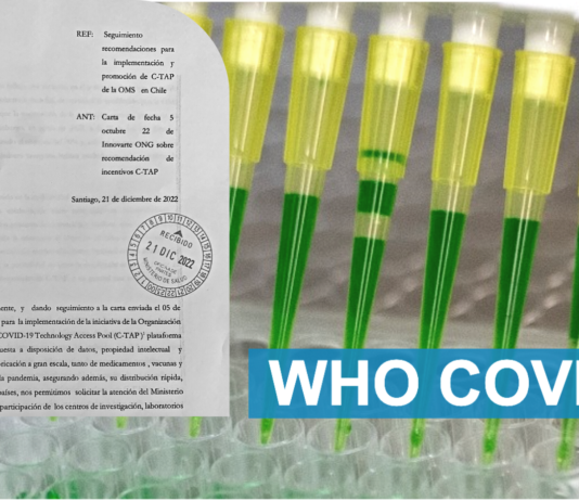 INNOVARTE ONG envía carta a Ministerios de Salud de Chile y Uruguay