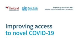 WHO and UNITAID publish report to improve access to new COVID-19 treatments