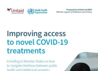 OMS y UNITAID publican informe para mejorar el acceso a nuevos tratamientos contra el COVID-19