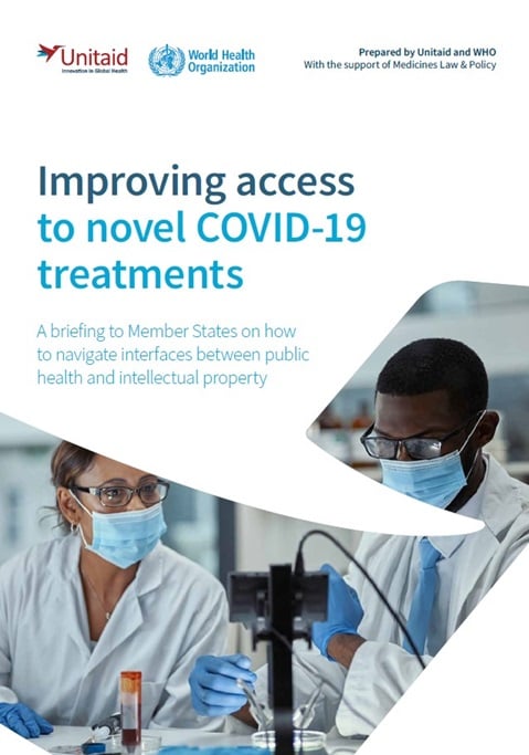 OMS y UNITAID publican informe para mejorar el acceso a nuevos tratamientos contra el COVID-19