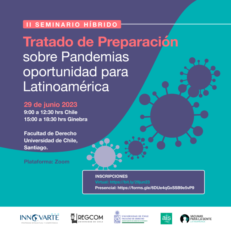 Invitación a II Seminario: Tratado de Preparación sobre Pandemias oportunidad para Latinoamérica