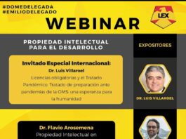 Webinar Propiedad Intelectual para el Desarrollo- Ecuador