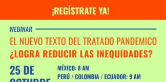 WEBINAR El nuevo texto del Tratado Pandémico ¿Logra reducir las inequidades?