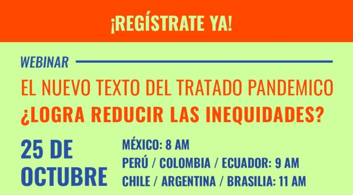 WEBINAR El nuevo texto del Tratado Pandémico ¿Logra reducir las inequidades?