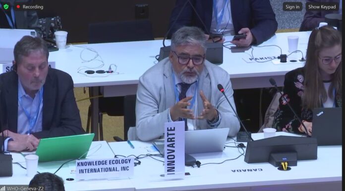 Innovarte interviene en otra sesión de negociación de la OMS por el Tratado de Pandemias y pide mayor transparencia y participación de la sociedad civil