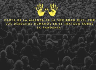 Como parte de la Alianza de la Sociedad Civil por los DD.HH en el Tratado de Pandemias enviamos carta a los Estados