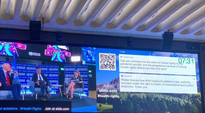 Diálogo entre Director OMS  y Alto Comisionado de UN para los Derechos Humanos con el fin de promover derechos a salud ante crisis mundiales