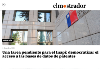 Columna de Opinión: Una tarea pendiente para el Inapi- democratizar el acceso a las bases de datos de patentes