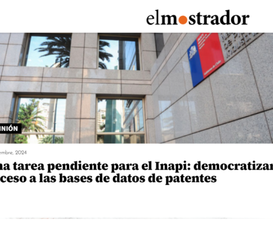 Columna de Opinión: Una tarea pendiente para el Inapi- democratizar el acceso a las bases de datos de patentes