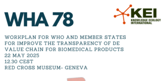 SAVE THE DATE- Plan de Trabajo de la OMS y Estados miembros para mejorar transparencia de la cadena de valor de productos biomédicos
