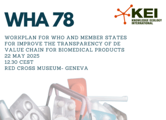 SAVE THE DATE- Plan de Trabajo de la OMS y Estados miembros para mejorar transparencia de la cadena de valor de productos biomédicos