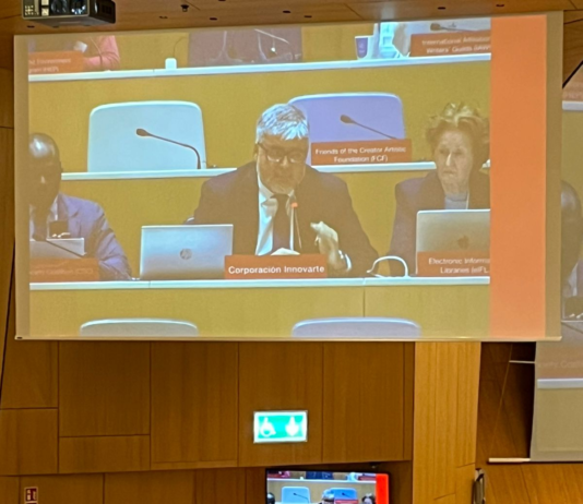 Innovarte ONG participa del Comité Permanente de Derechos de Autor de la Organización Mundial de la Propiedad Intelectual (SCCR/47) Innovarte ONG participa del Comité Permanente de Derechos de Autor de la Organización Mundial de la Propiedad Intelectual (SCCR/47)