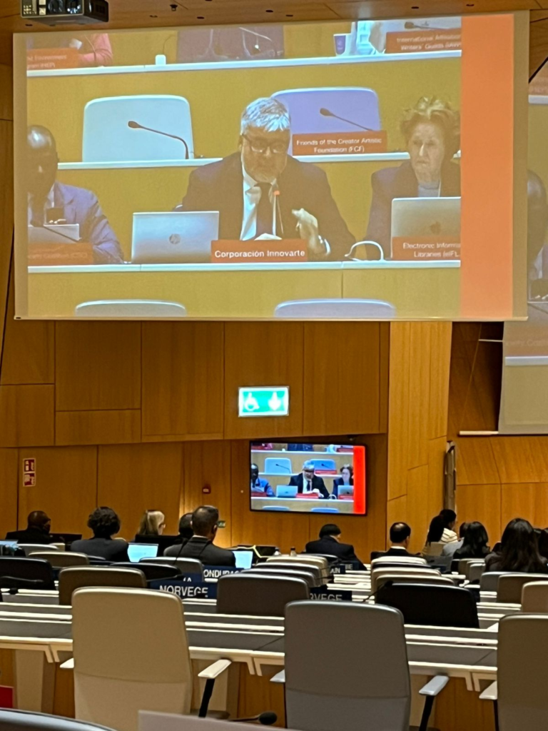 Innovarte ONG participa del Comité Permanente de Derechos de Autor de la Organización Mundial de la Propiedad Intelectual (SCCR/47)